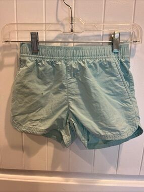 Light Aqua Girls Columbia PFG Athletic Shorts Fishing Hiking Outdoors Size S